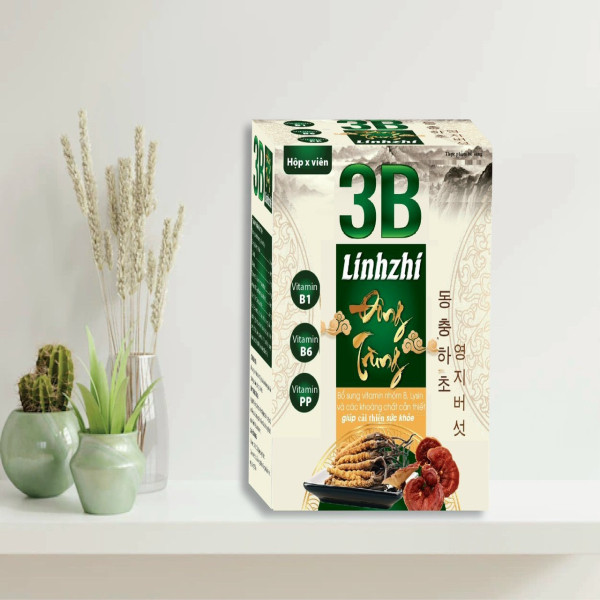 Vitamin 3B Linhzhi Đông Trùng _Xanh, Yn (H100V) Mẫu 1