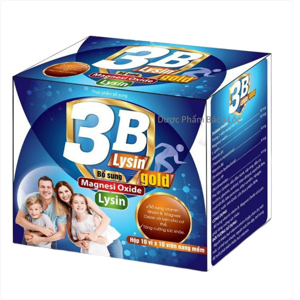 Vitamin 3B Lysin Gold _Xanh Dương (H100Viên)