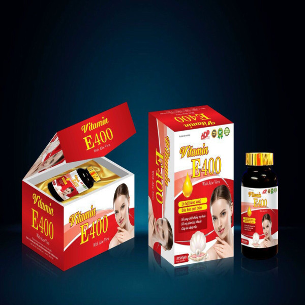 Vitamin E 400 Chữ Vàng _Gỗ (Lọ30 Viên)