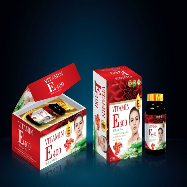 Vitamin E 400 Lô Hội Chữ Đỏ _Gỗ (Lọ30V)