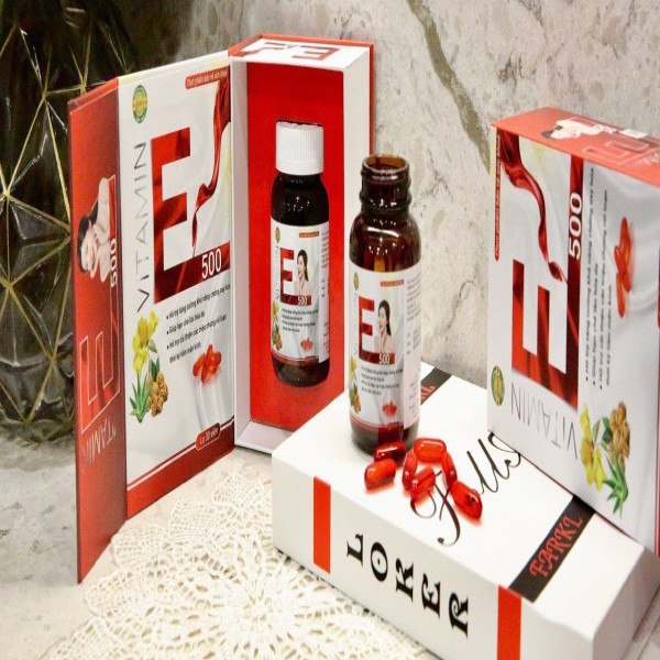 Vitamin E 500 Đỏ _Gỗ, Hải Linh (L30 Viên)