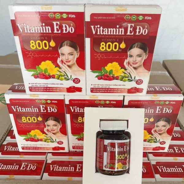 Vitamin E Đỏ 800 (Lọ30V) K108H