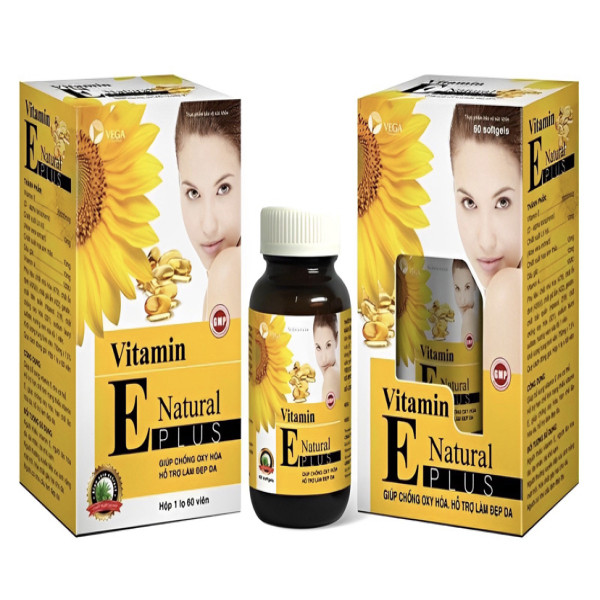 Vitamin E Natural Plus _Vega (Lọ60 Viên)