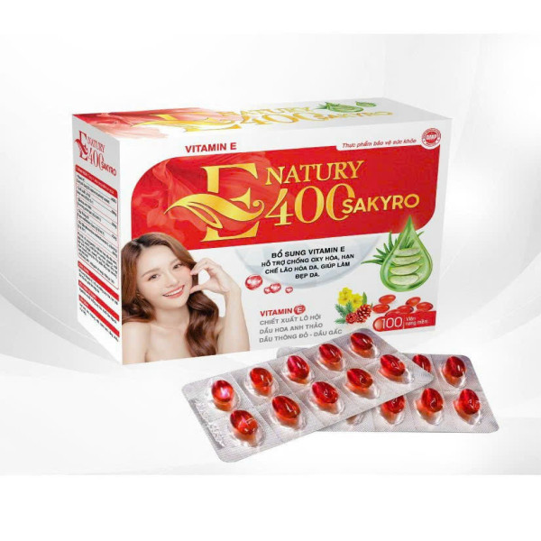 Vitamin E Natury 400 Đỏ Lô Hội _Zn (H10 Vỉ X 10V)