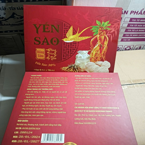 Yến Sào Hồng Sâm Đông Trùng Hạ Thảo _1 Con Én (H6 Hũ)