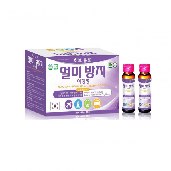 Say Xe Nước Anti Motion Sickness Chữ Hàn _Tím (H/10 Lọ/30Ml) - Tím K28