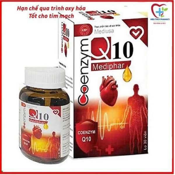 Coenzym Q10 _Mediphar Us (Lọ/30V) K94-bổ tim