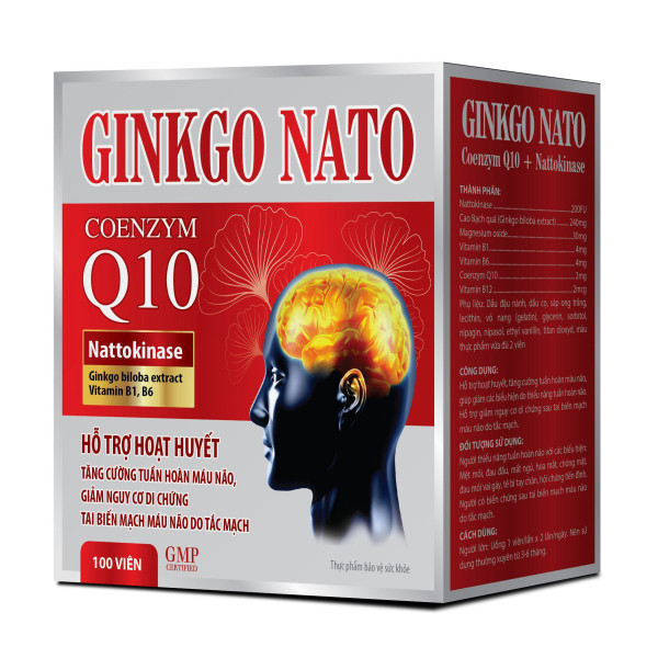 Ginkgo Nato Q10 Đỏ_ Akophap (Hộp/100V)