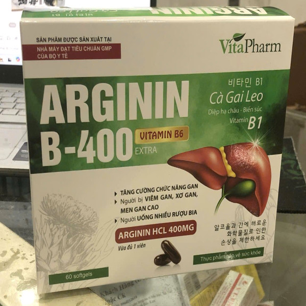 Arginin B-400 Xanh Lá _Vita Us (H/60V)