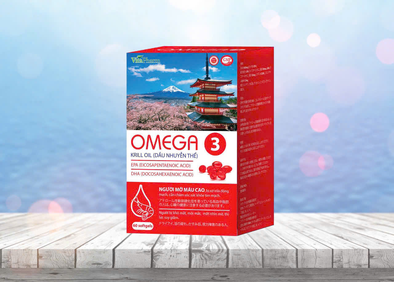 Omega 3 Dầu Nhuyễn Thể _Vita Us (Lọ/60V)