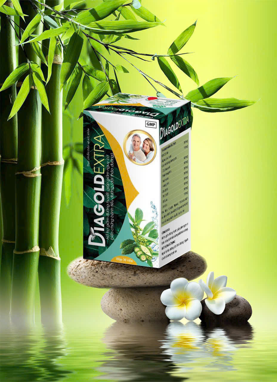 Diagold Extra Xanh Đen Giảm Đường Huyết _Yn (Lọ30 Viên) D6.27