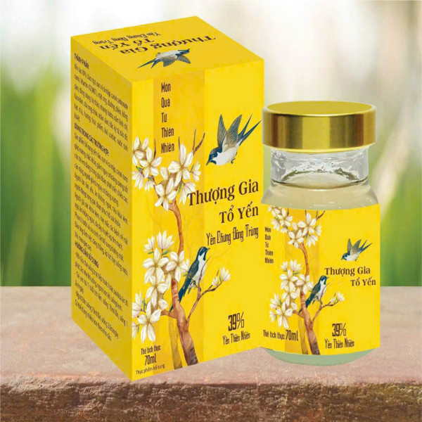 Yến Thượng Gia Tổ Yến _Vàng, lọ rời Có Vỏ Hộp (Hộp/1 Hũ) K168