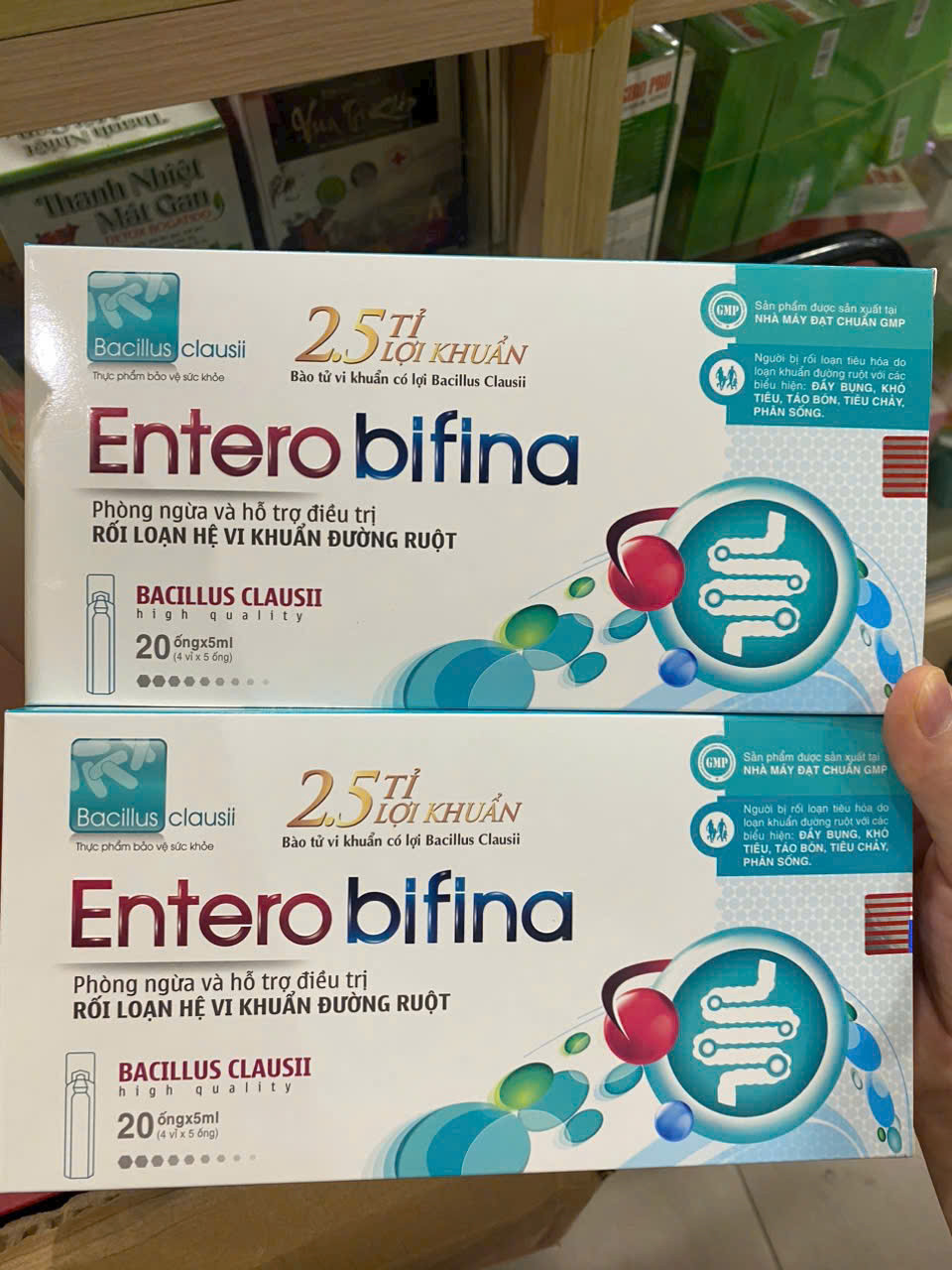 Entero bifina 2,5 Tỷ Bào Tử Lợi Khuẩn (H20 Ống )