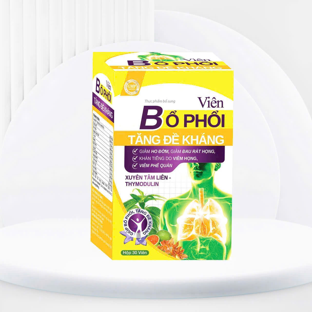 Viên Bổ Phổi (lọ 30v) vàng
