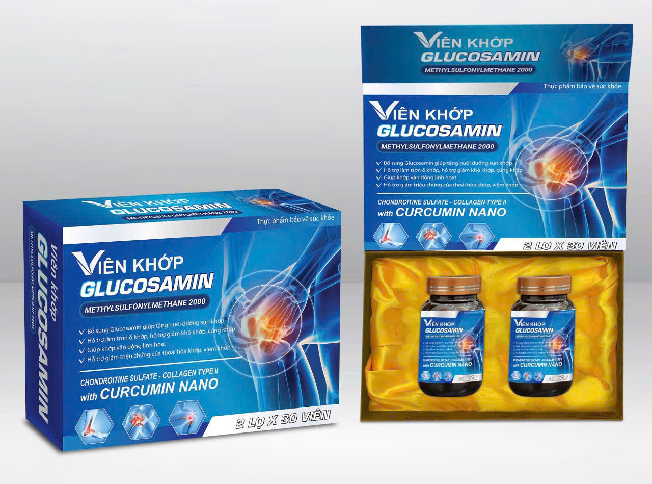 Viên Khớp Glucosamin _ Gỗ Xanh, Ht (H2Lọ30 Viên) K32