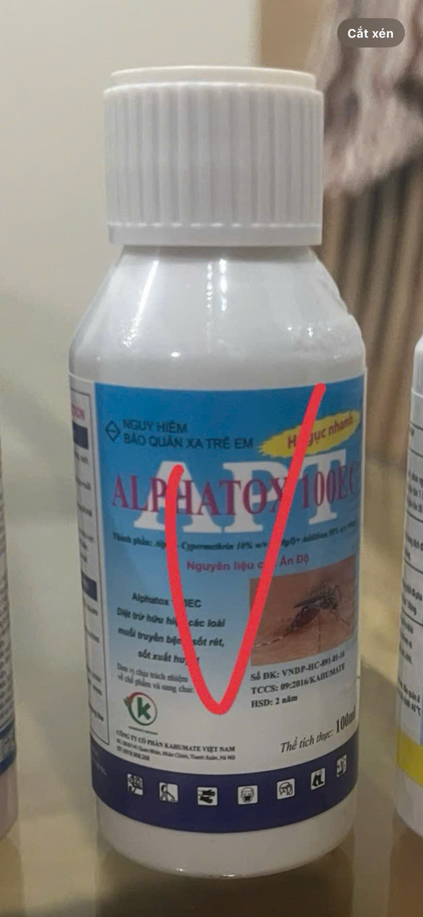 Thuốc Phun Muỗi Alphatox 100 EC (C100Ml) dùng để pha lẫn