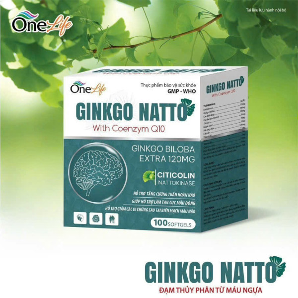 Ginkgo Natto 120Mg _Xanh, Onelife (H/100V)