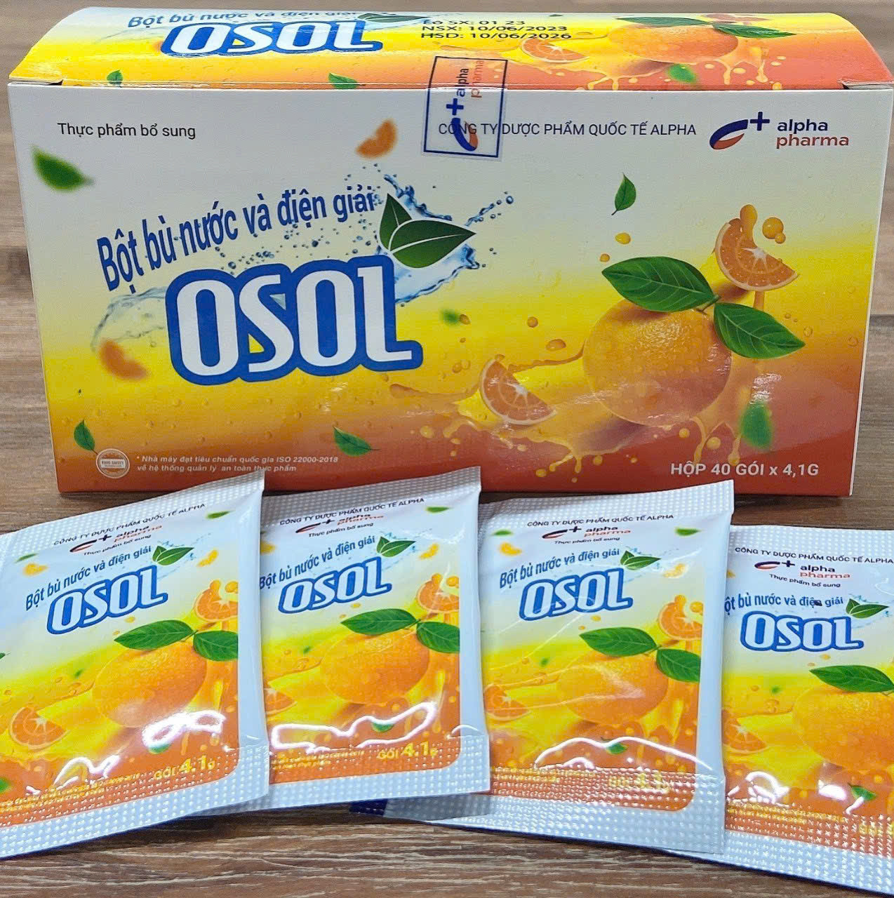 Bột Bù Nước và Điện Giải Osol (H/40gói 4.1g)