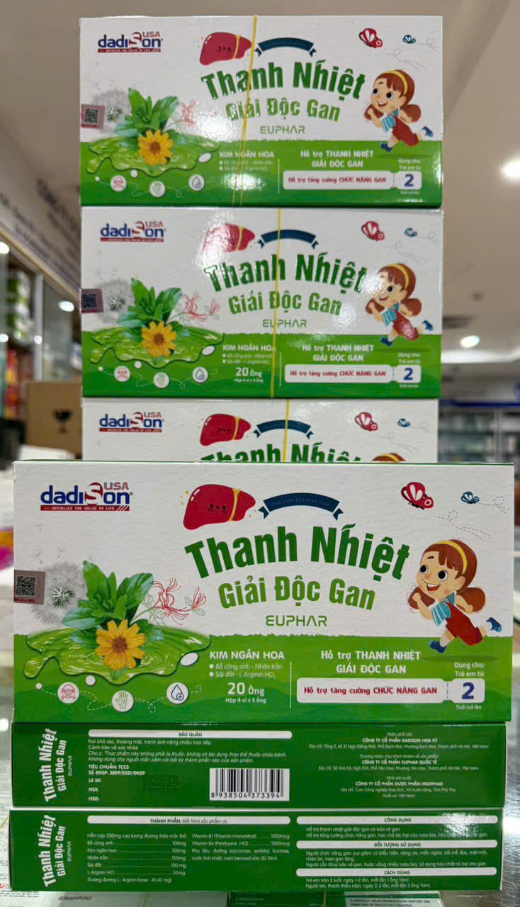 Thanh Nhiệt Giải Độc Gan _Dadison (H/20 Ống) Full Hóa Đơn