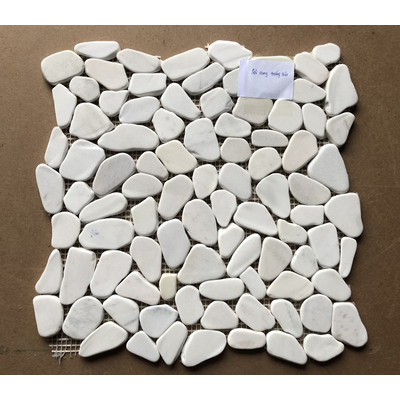 Đá mosaic sỏi rung trắng sữa VLUX-SR001