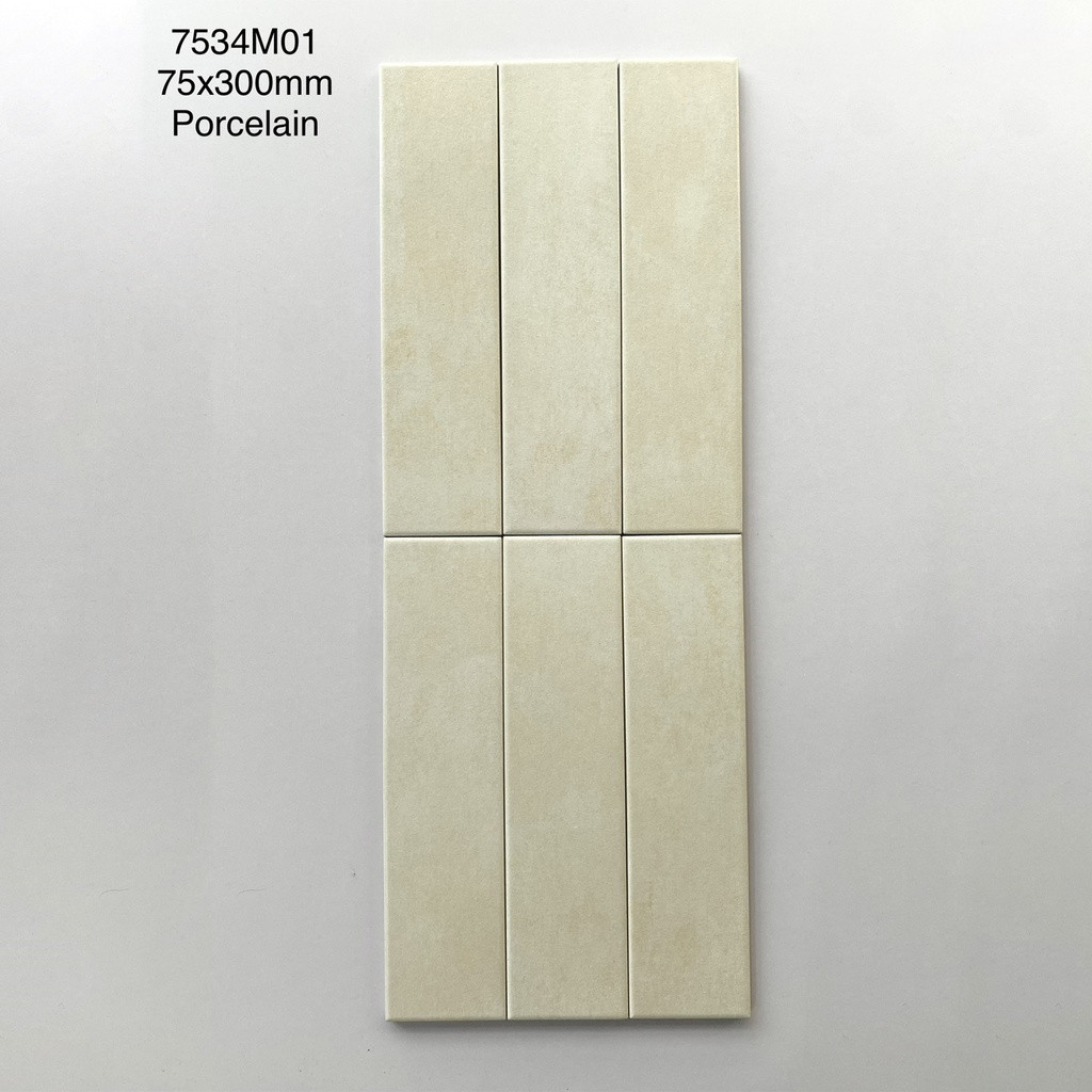 Gạch thẻ trang trí 75x300 Porcelain VGT-7534M01