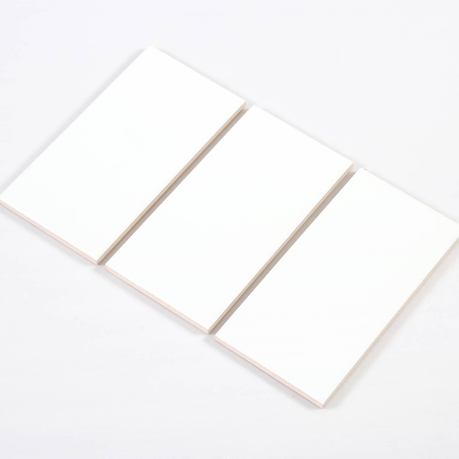 Gạch thẻ màu trắng mờ phẳng KT 100x200mm V1200Y