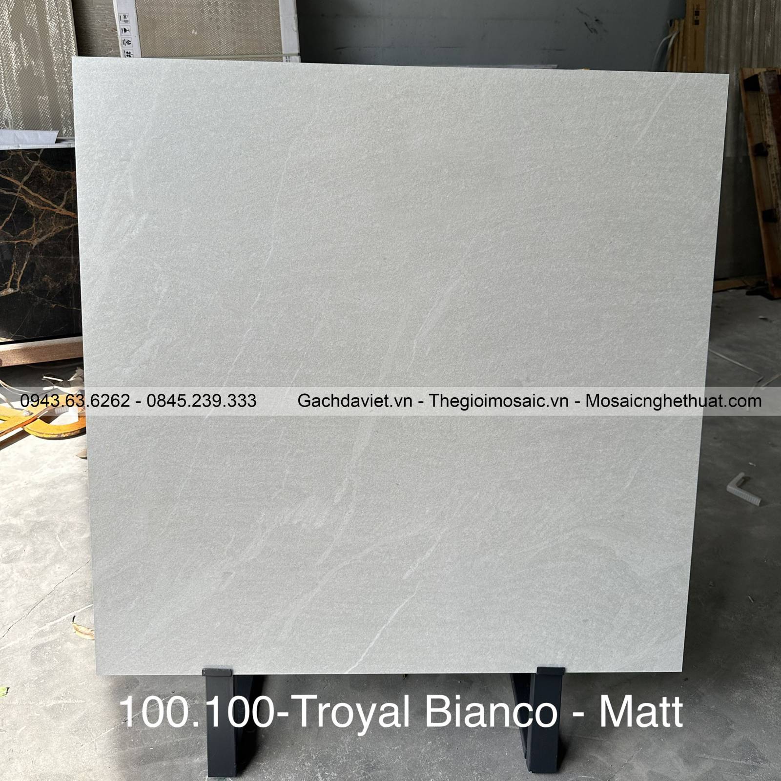 Gạch Ấn Độ nhập khẩu KT 100x100cm V-BA100-Troyal Bianco Matt