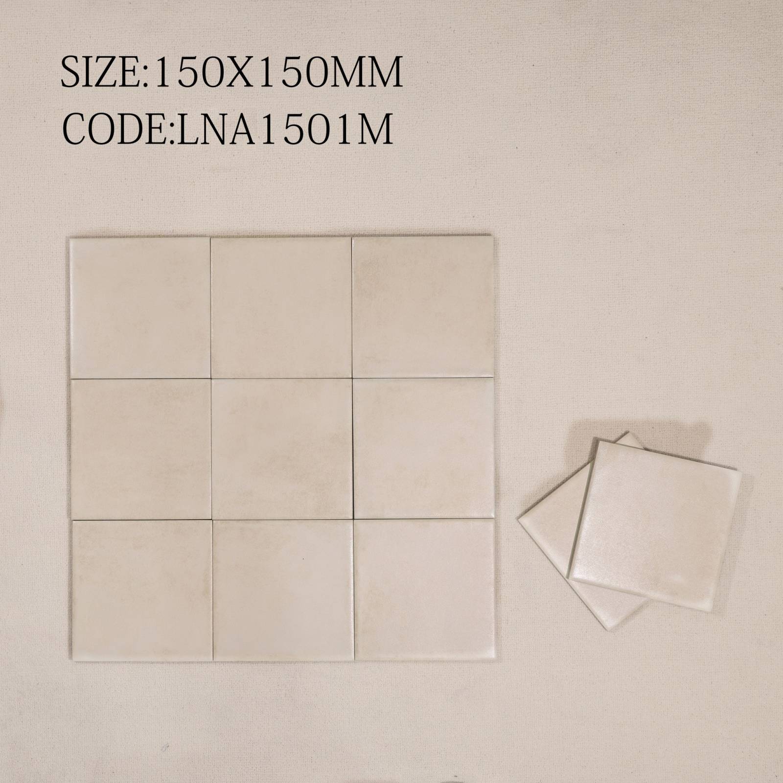 Gạch thẻ trang trí 150x150 Porcelain VGT-LNA1501M