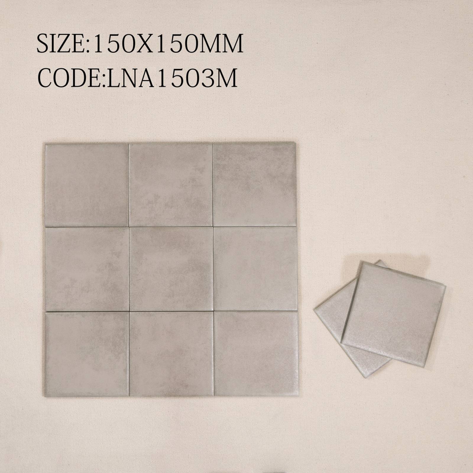 Gạch thẻ trang trí 150x150 Porcelain VGT-LNA1503M