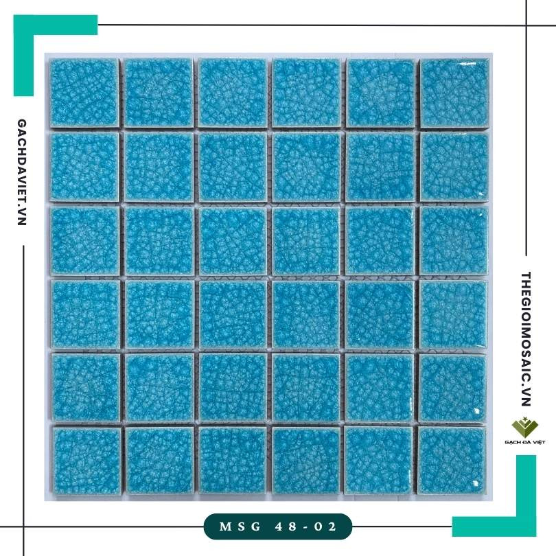 Gạch mosaic gốm KT  48x48 MSG 48-02