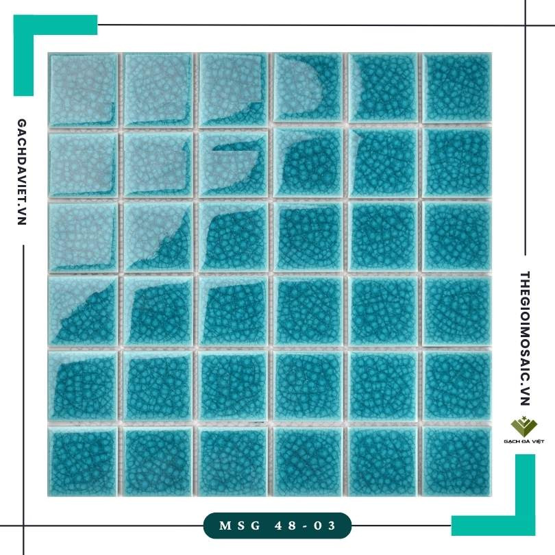 Gạch mosaic gốm KT  48x48 MSG 48-03