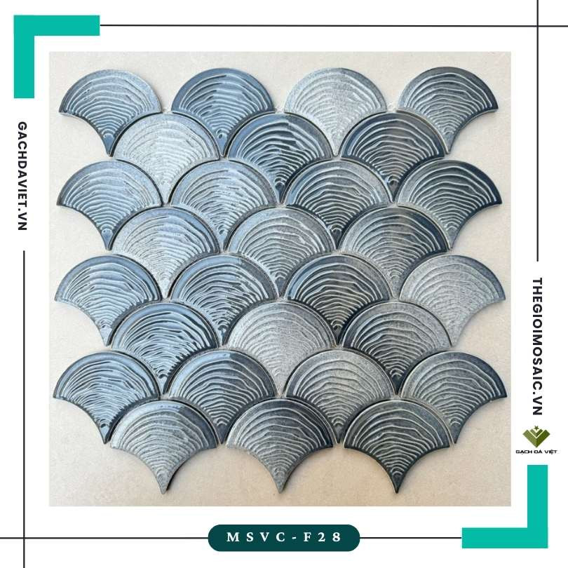 Gạch mosaic vảy cá men rạn MSVC-F28