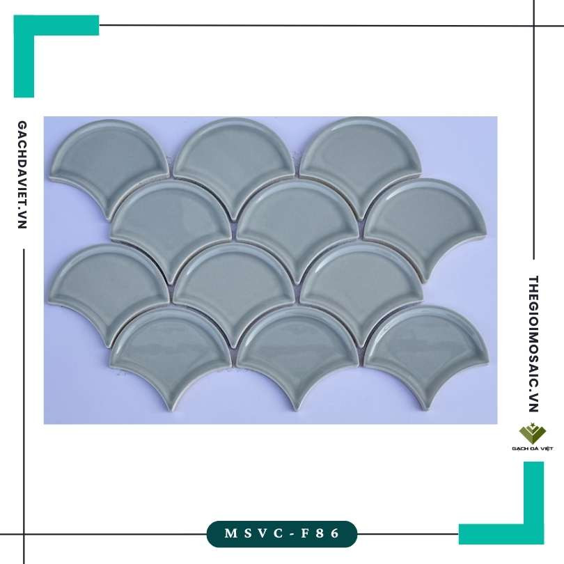 Gạch mosaic vảy cá men rạn MSVC-F86