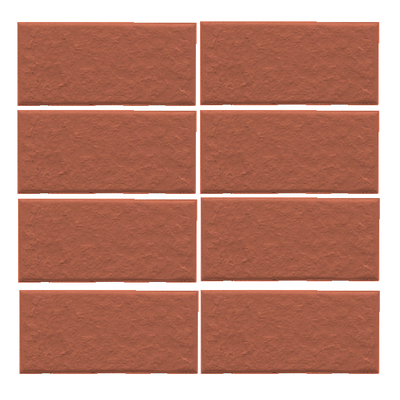 Gạch thẻ ốp tường màu đỏ gạch bề mặt sần 45x95mm V9108