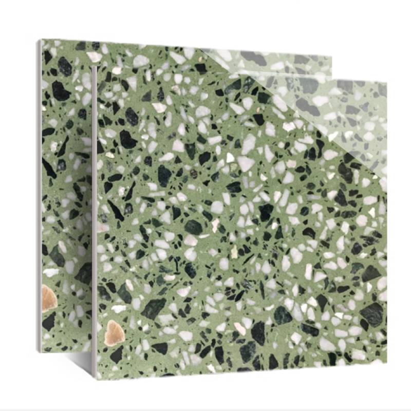 Gạch ốp lát Terrazzo KT 600x600mm màu xanh VTR0838