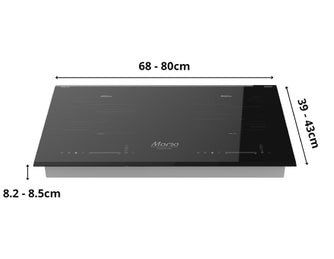 Kích thước bếp từ đôi phổ thông nhất