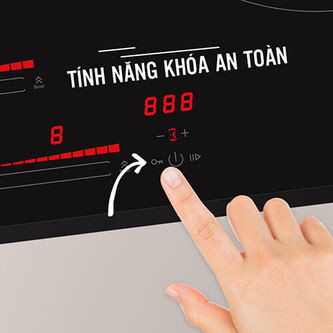 Cách mở khóa bếp canzy giống với nhiều bếp khác