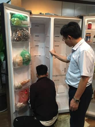 Tủ lg side by side không mát do hỏng main mạch
