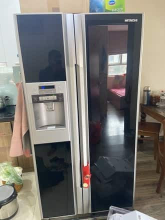 Tủ side by side theo dạng mặt gương bóng Tủ side by side theo dạng mặt gương bóng