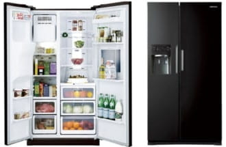 Tủ side by side màu đen không lo bị bẩn Tủ side by side màu đen không lo bị bẩn