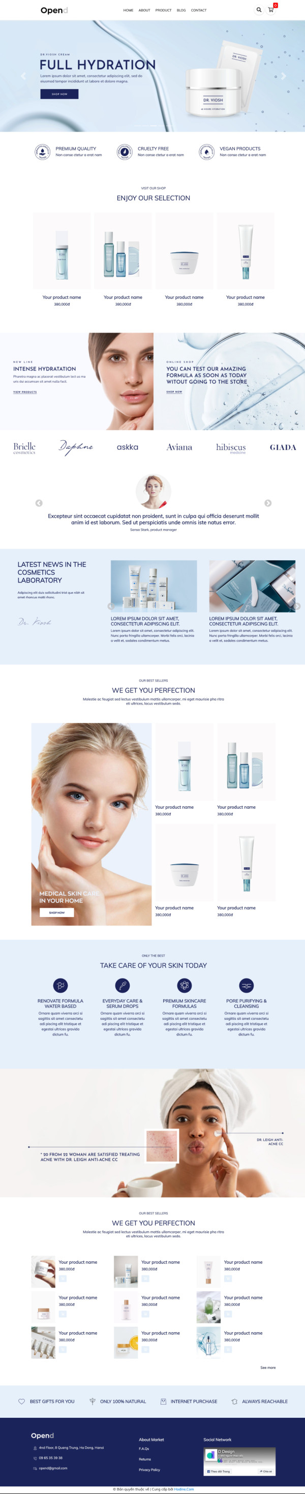 COSMETICS SHOP PAGES